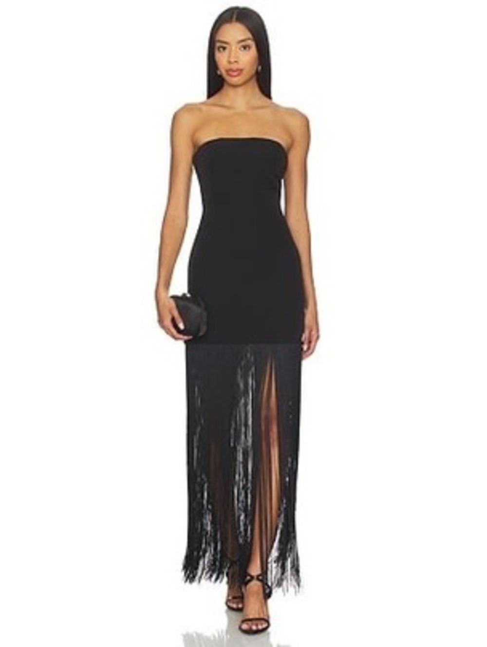More to Come Marissa Fringe Dress in Black